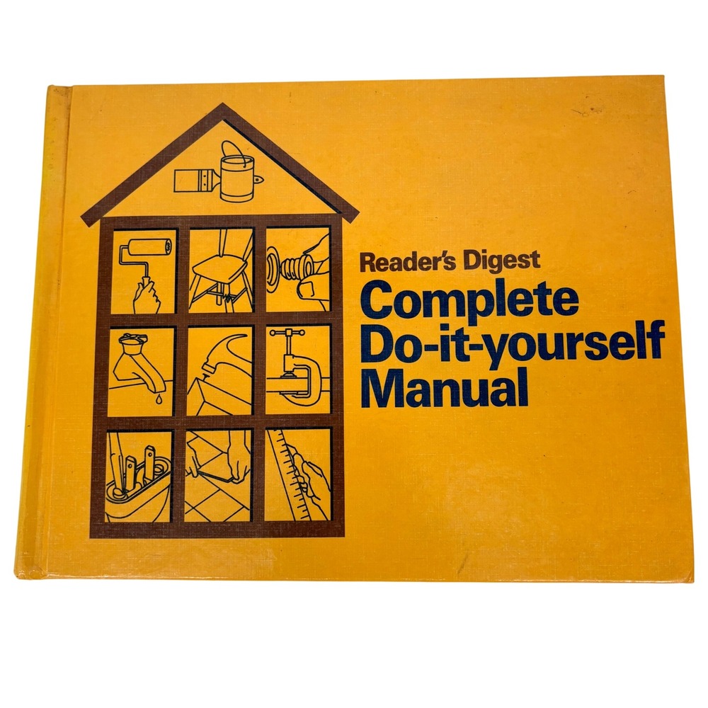 Vintage 1974 Reader's Digest Complete Do-it-yourself Manual Hardcover DIY Book